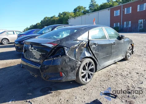 2019 Honda Civic Sport из США, поврежденный, VIN 2HGFC2F82KH605051